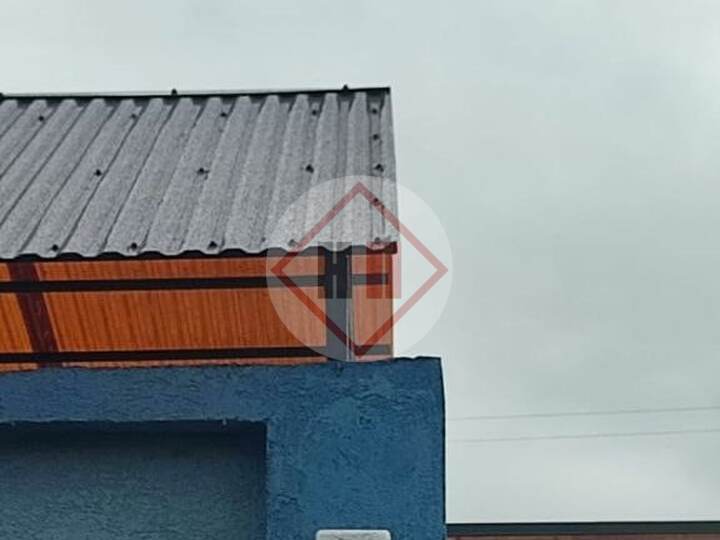 двускатный металлический навес