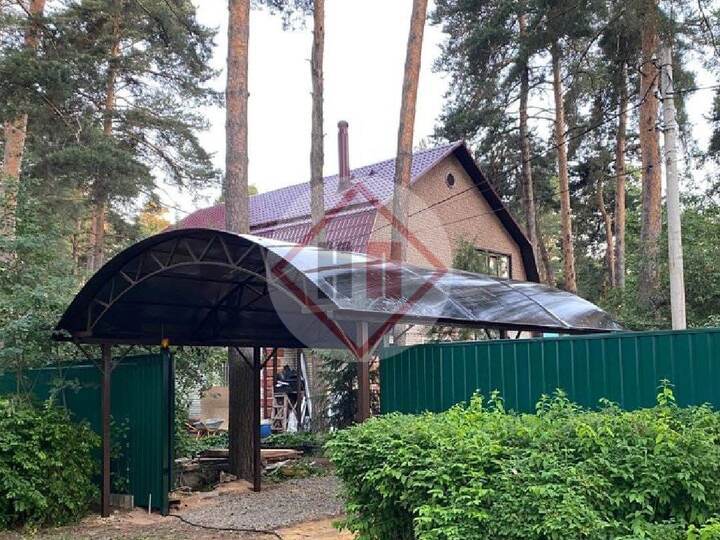 навес арочный для въезда