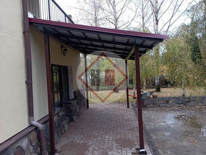 навес - крыльцо для загородного дома