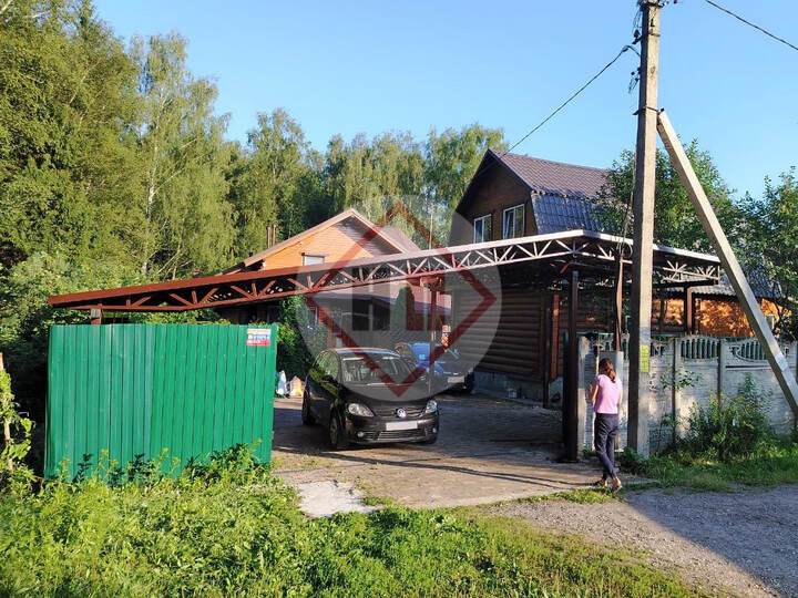 большой навес для дачи
