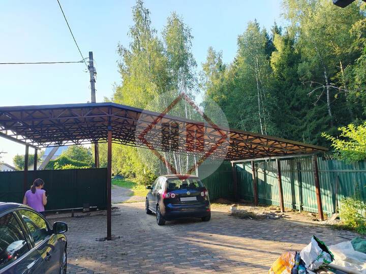 большой навес для дачи