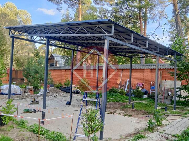навес из профлиста