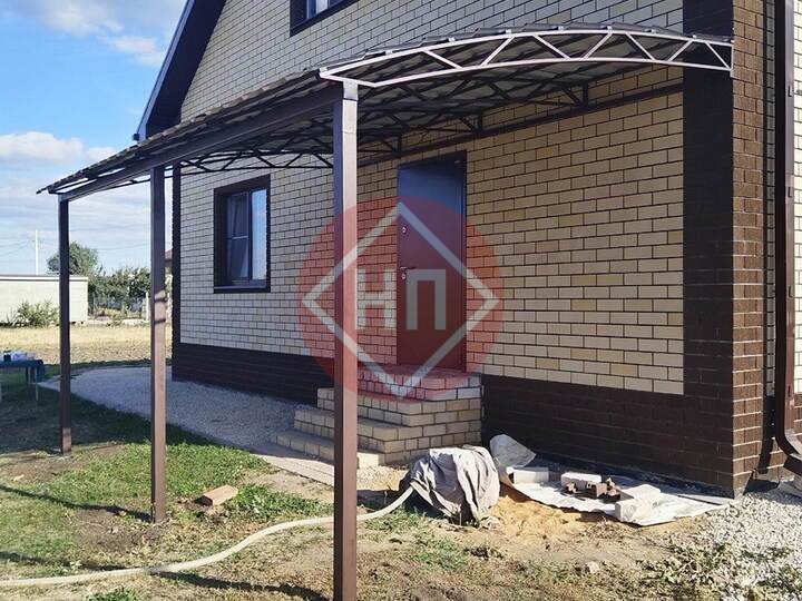 полуарочный навес примыкающий