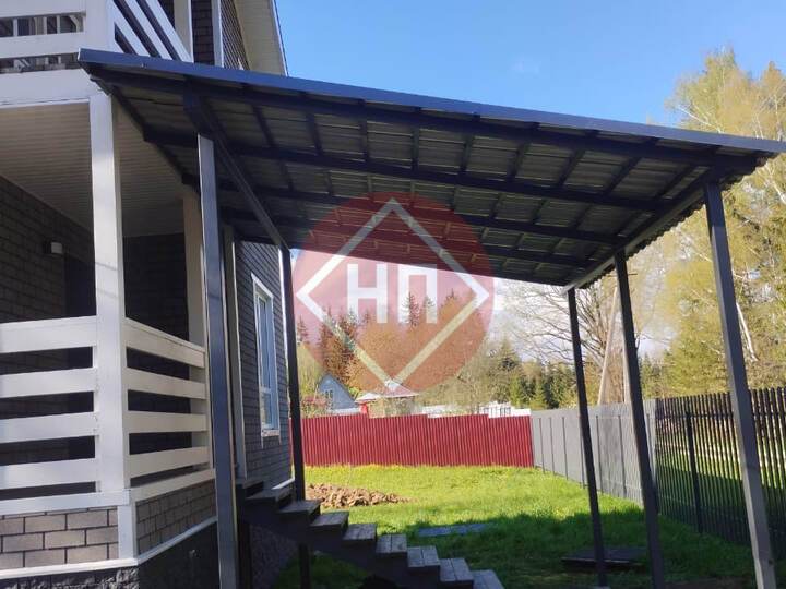 навес для дома с примыканием к крыльцу