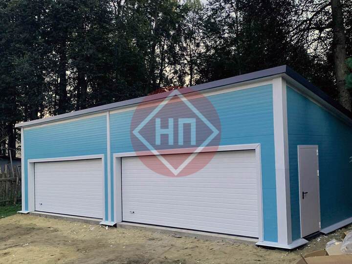 гараж из сэндвич-панелей для нескольких легковых автомобилей