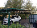 металлический навес на автомобиля