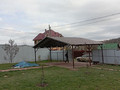 навес двускатный для дачного участка