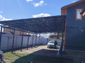 односкатный примыкающий навес