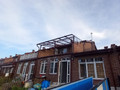 односкатный навес с поликарбонатом монолитным
