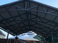 навес двускатный для дачного участка